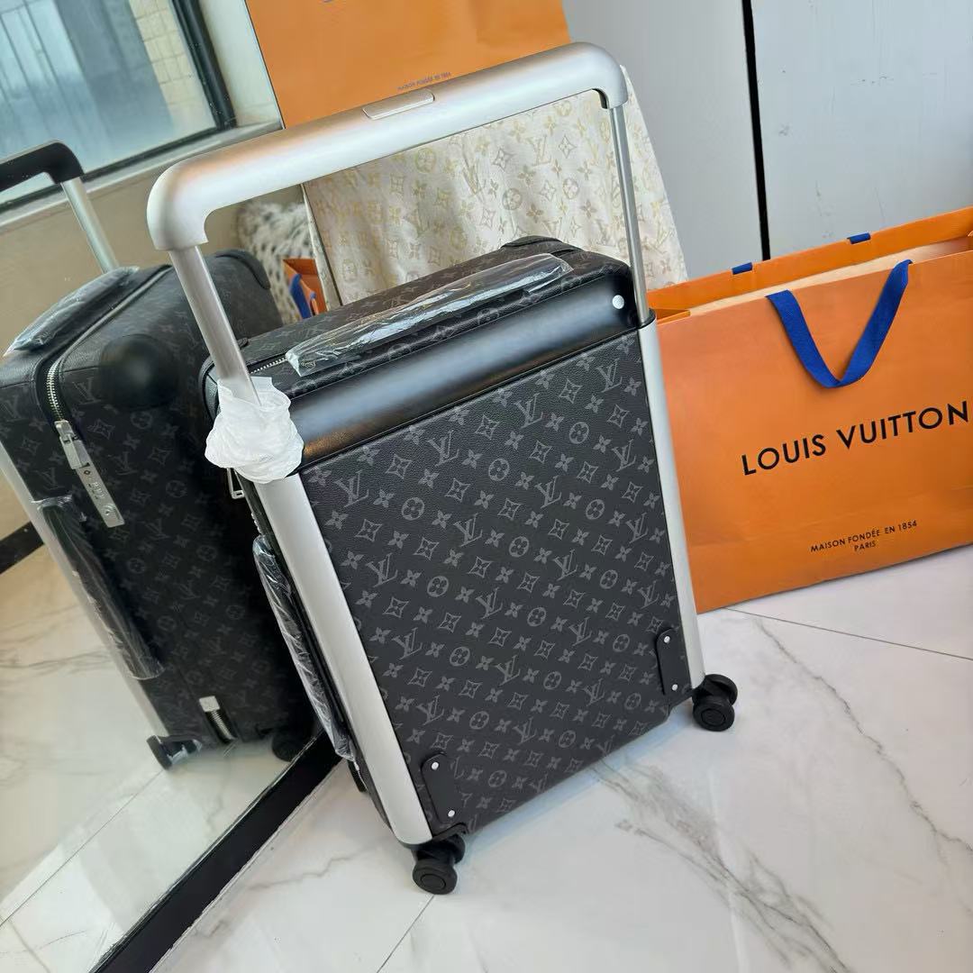 Louis Vuitton Horizon 55 Monogram Suicase Black Canvas Leather mysite