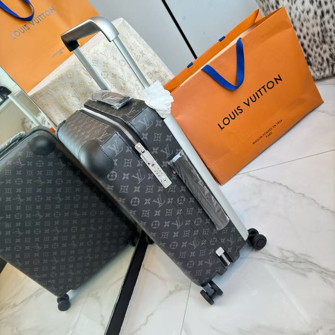 Louis Vuitton Horizon 55 Monogram Suicase Black Canvas Leather mysite