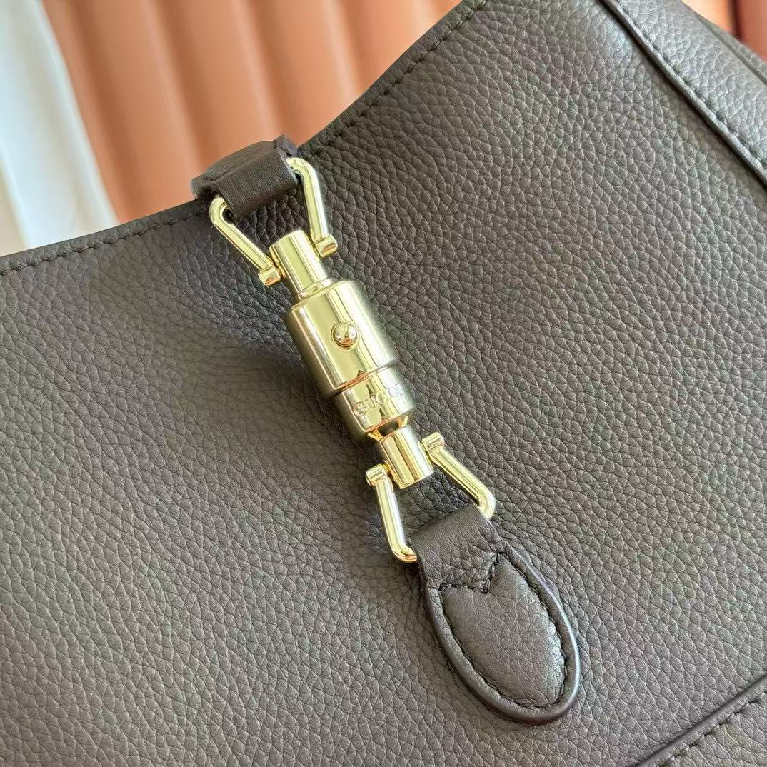 Gucci 25 Jackie Bag Dark Brown Grain Leather mysite