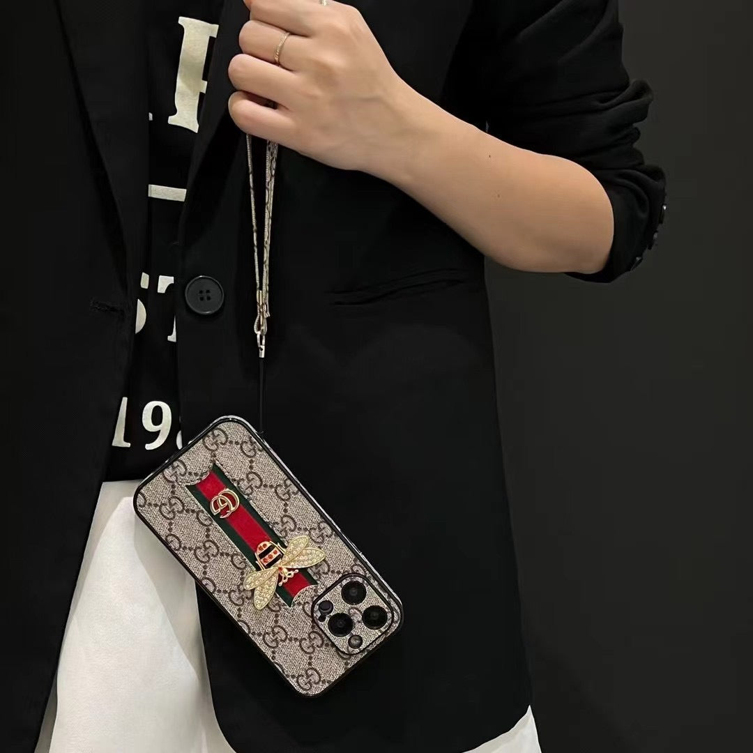 Bee Trendy Phone Case For iPhone With Hand Holders mysite