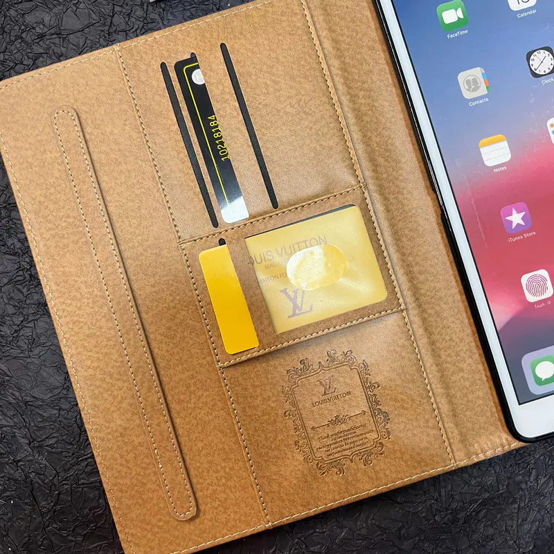 Luxury Canvas Monogram Leather Fresh Summer Theme Pattern Apple iPad case mysite