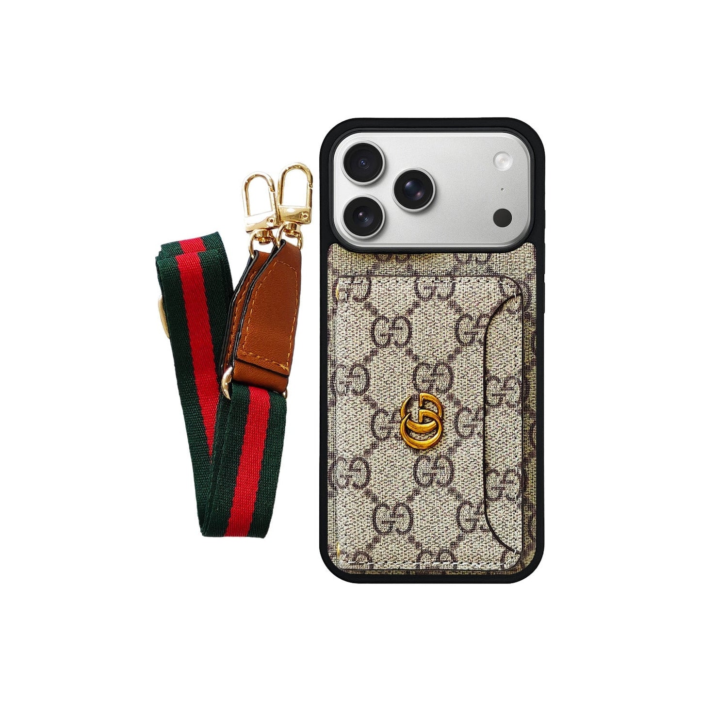 Lv Monogram Phone Case with Strap For iPhone 17/ 16/ 15/ 14s mysite