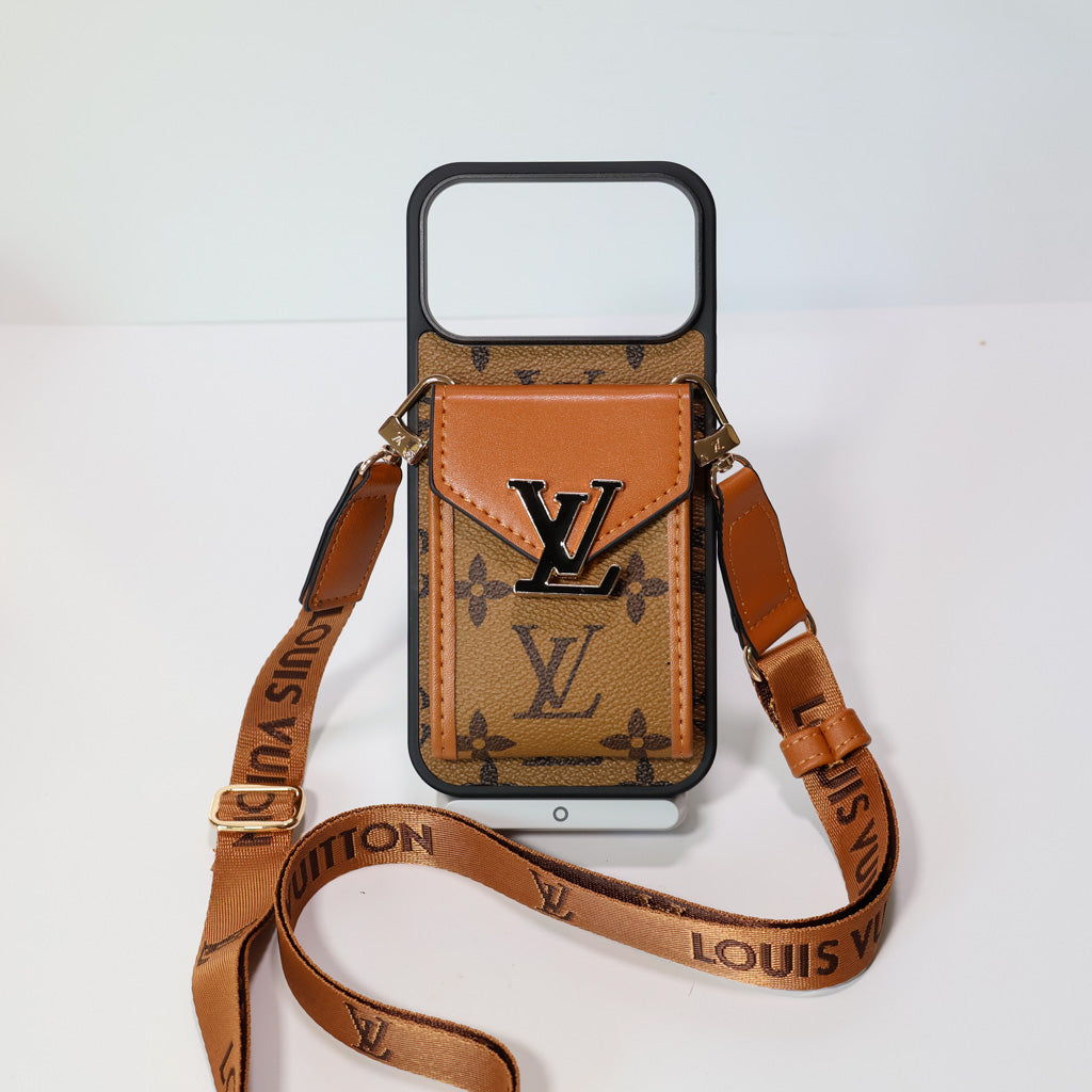 LV Crossbody Phone Case For iPhone 17 / 16 / 15 / 14s mysite