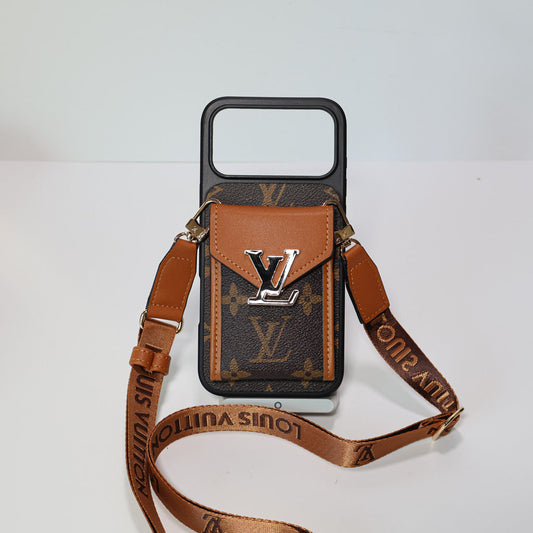 LV Crossbody Phone Case For iPhone 17 / 16 / 15 / 14s mysite