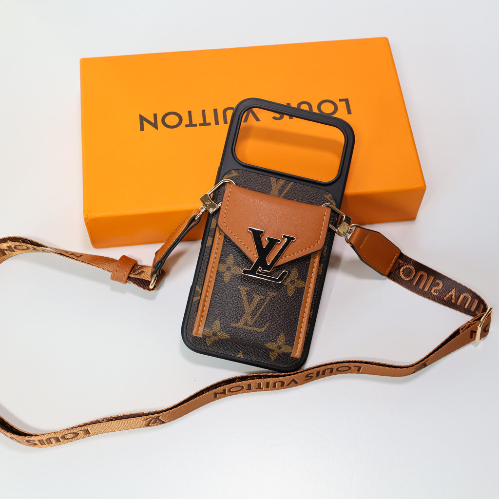 LV Crossbody Phone Case For iPhone 17 / 16 / 15 / 14s mysite