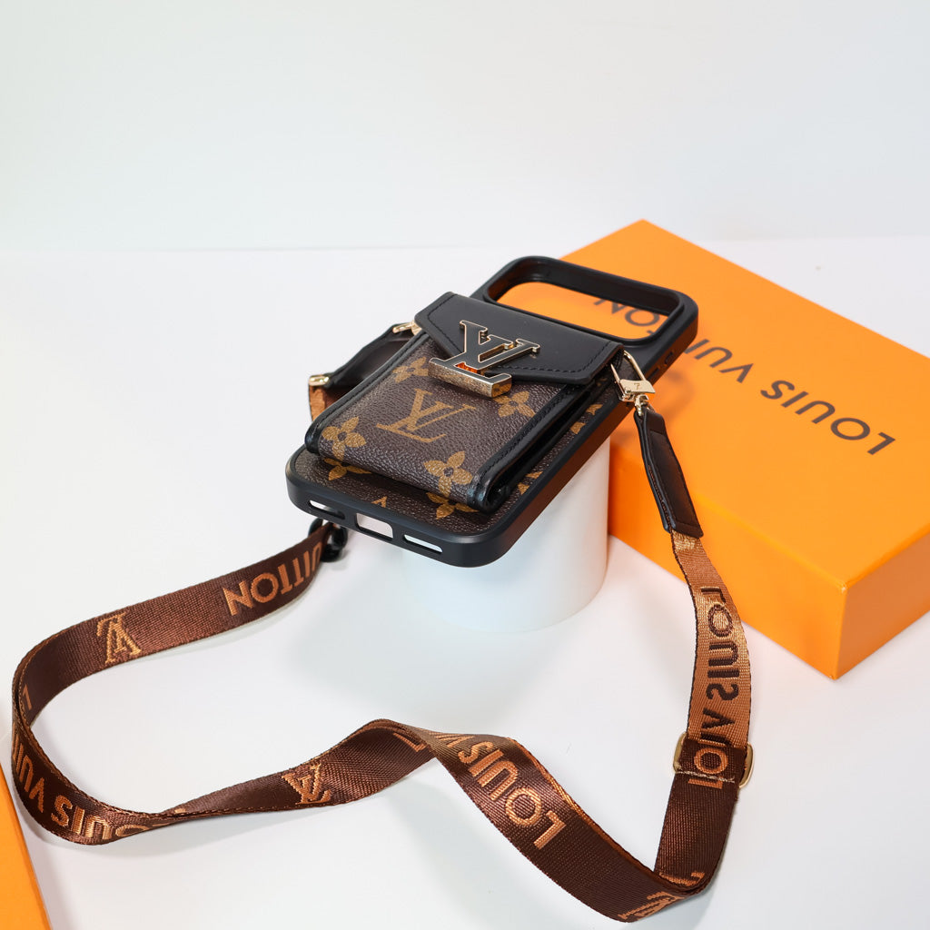 LV Crossbody Phone Case For iPhone 17 / 16 / 15 / 14s mysite