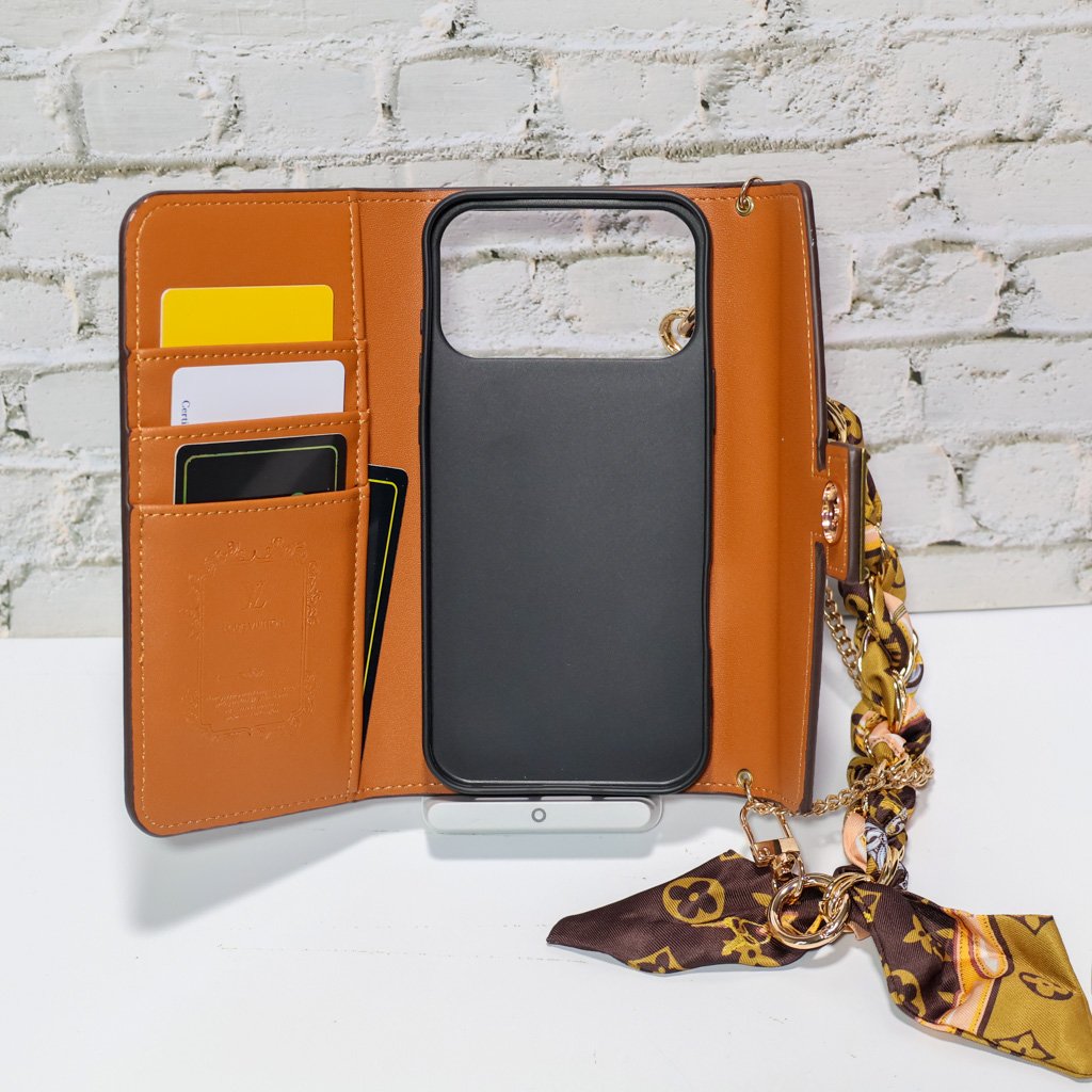 Luxury Wallet Phone Case Card Holder For iPhone 17/ 16/ 15/ 14s mysite