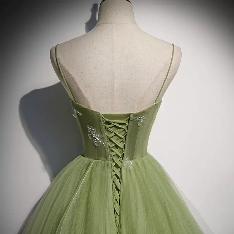 Ball Gown Prom Dresses Long Sage Green Evening Dress SH063s mysite