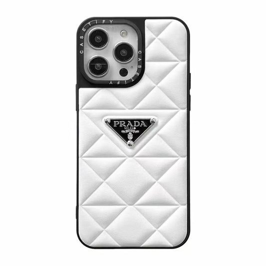 PD Diamond Goose Down Metal Triangle Label iPhone Cases mysite