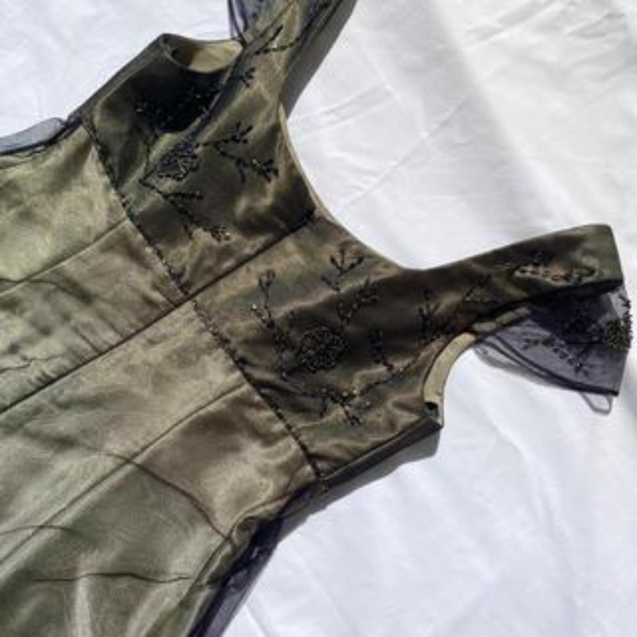 Gold Vintage Fashion Square Neck High Waist Exquisite Floral Beaded Long Short Sleeve Tulle Satin Fairy Regency Ball Gown Prom Dress Evening Dress Birthday Party Dress gh3961s mysite