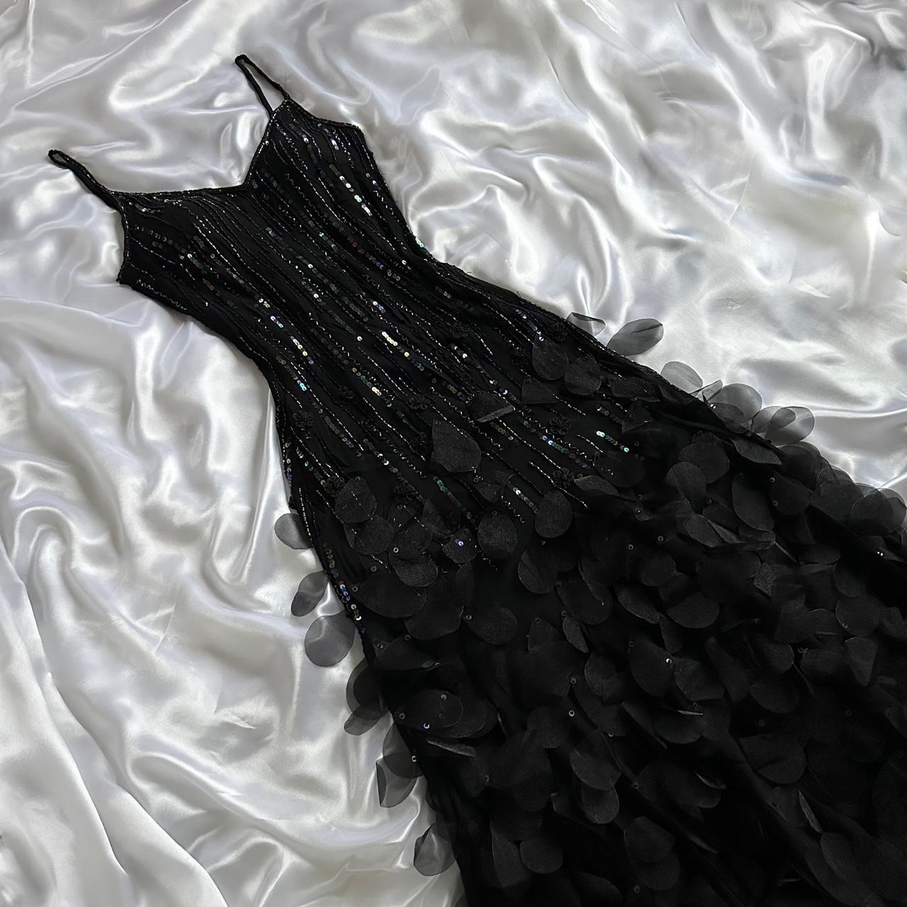 Black shiny elegant spaghetti strap sequined long ball gown prom dress evening dress party dress gh3142s mysite