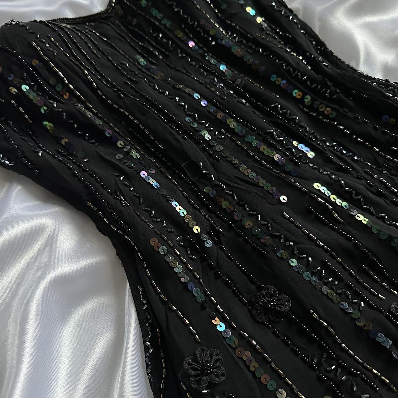 Black shiny elegant spaghetti strap sequined long ball gown prom dress evening dress party dress gh3142s mysite