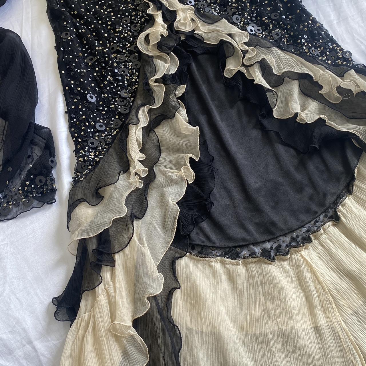 Black Sparkly Elegant Ruffled Tulle Long Sequin Ball Gown Prom Dress Evening Gown Party Dress gh3141s mysite