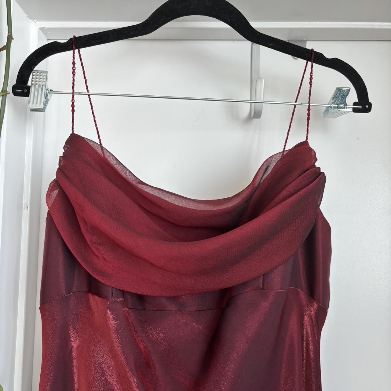 Burgundy vintage elegant a-line spaghetti strap sleeveless long formal floor-length ball gown prom dress evening gown party dress gh2972s mysite