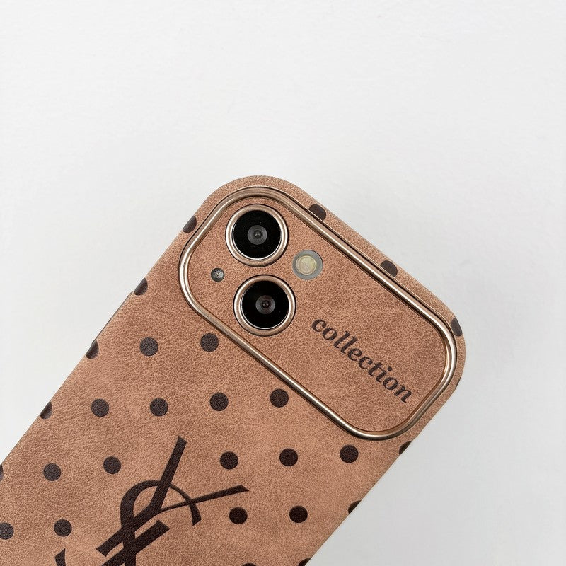 Saint Brown Leather iPhone Case mysite
