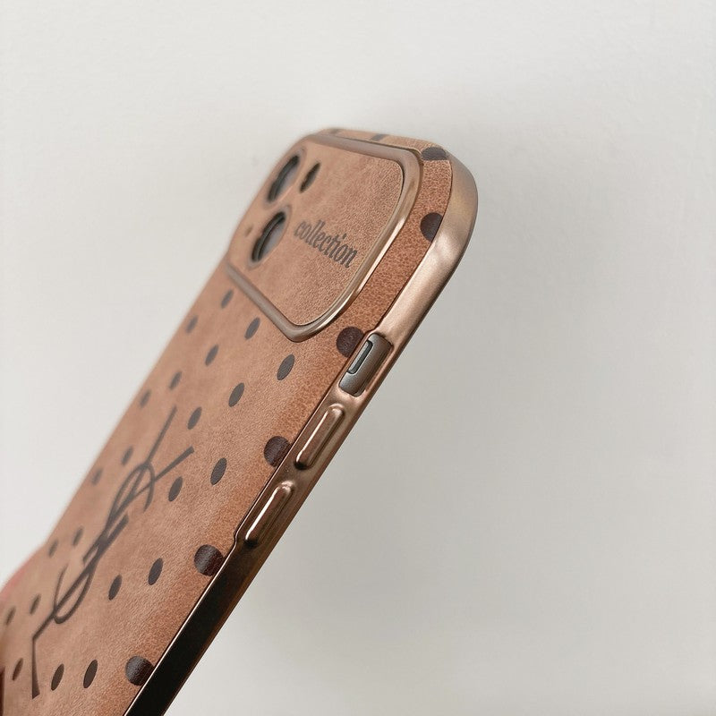 Saint Brown Leather iPhone Case mysite