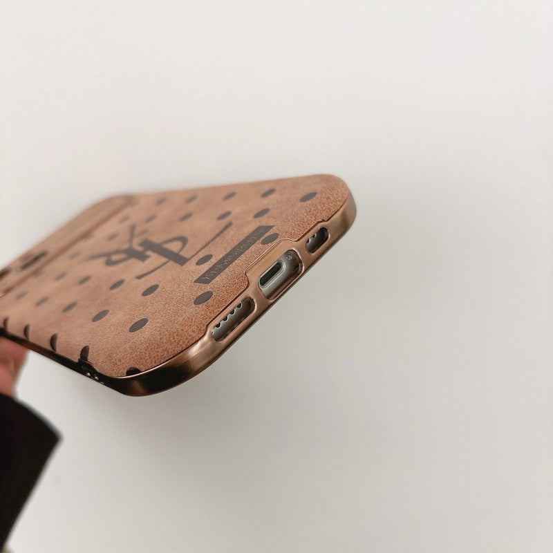 Saint Brown Leather iPhone Case mysite