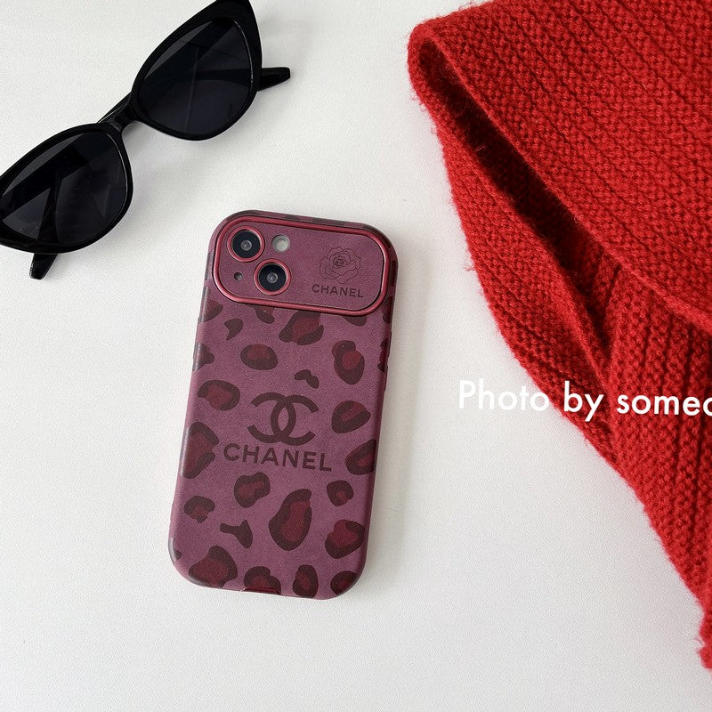 CC Purple Color Leather iPhone Case mysite