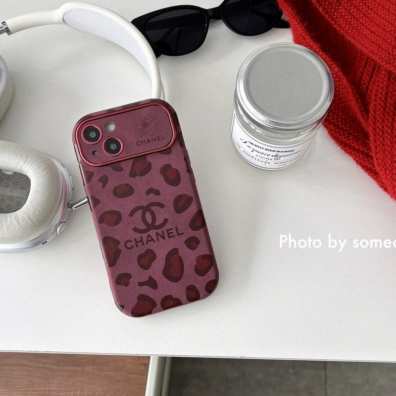 CC Purple Color Leather iPhone Case mysite