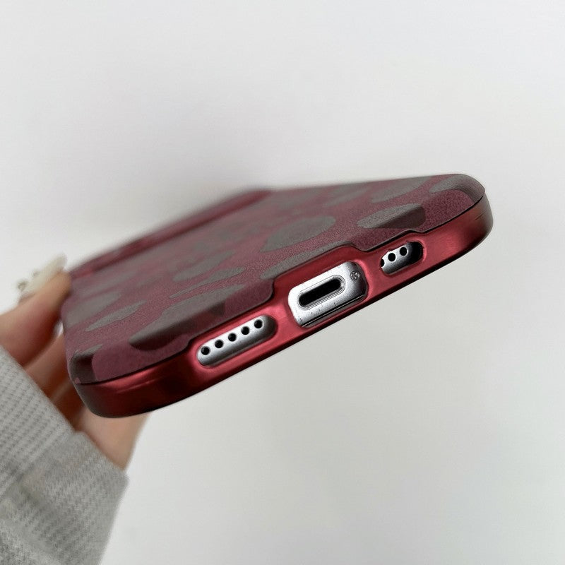 CC Purple Color Leather iPhone Case mysite