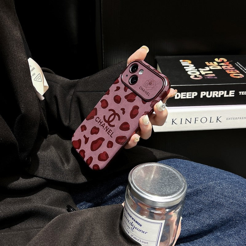CC Purple Color Leather iPhone Case mysite