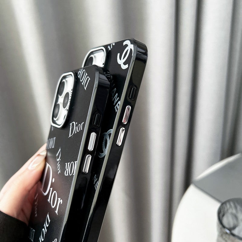 CC Pink & Black iPhone Case mysite