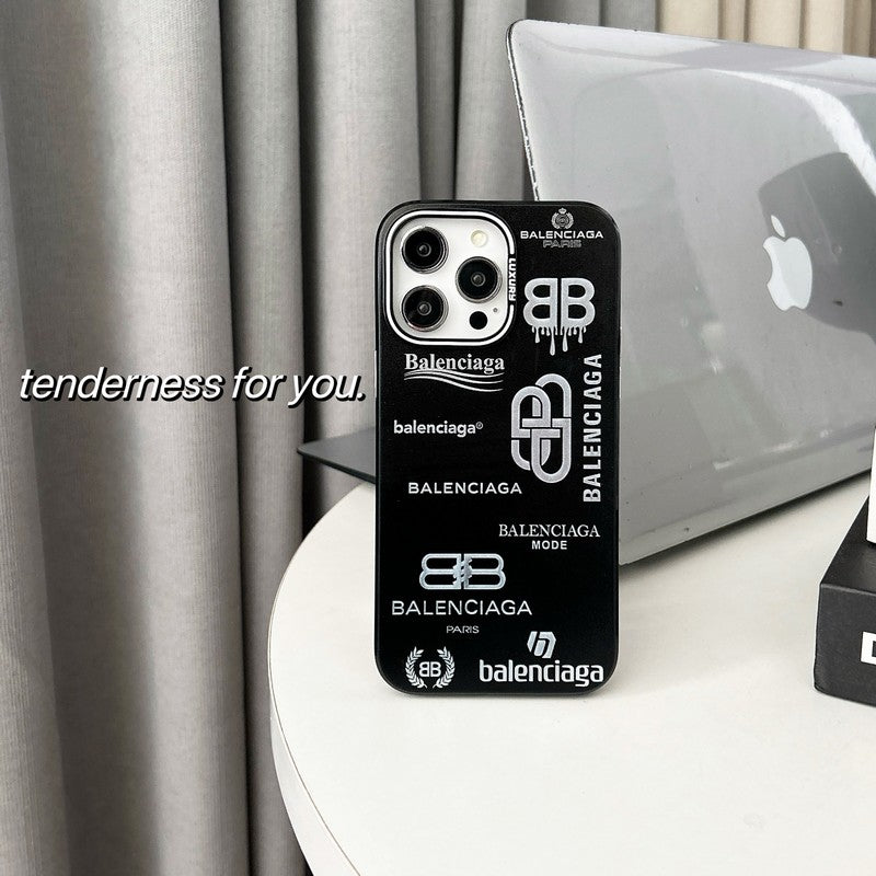 BB Black & Silver iPhone Case mysite