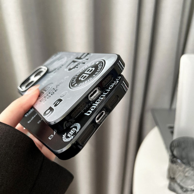 BB Black & Silver iPhone Case mysite