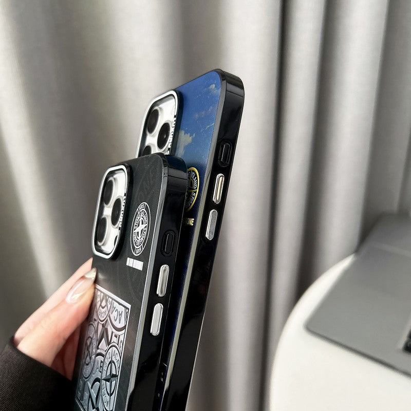 Stone Black & Blue iPhone Case mysite