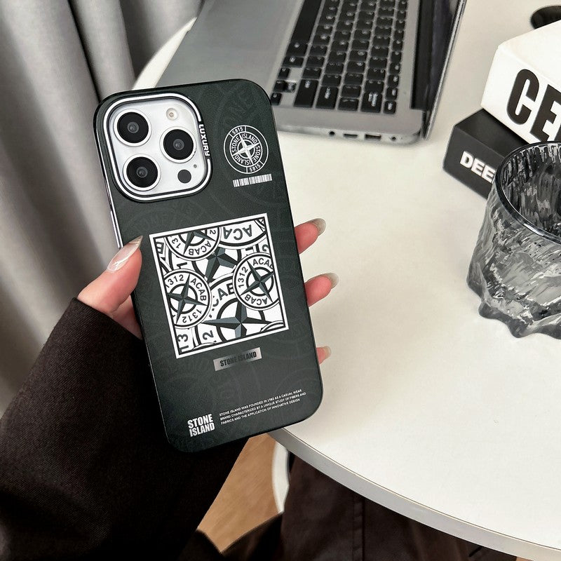 Stone Black & Blue iPhone Case mysite