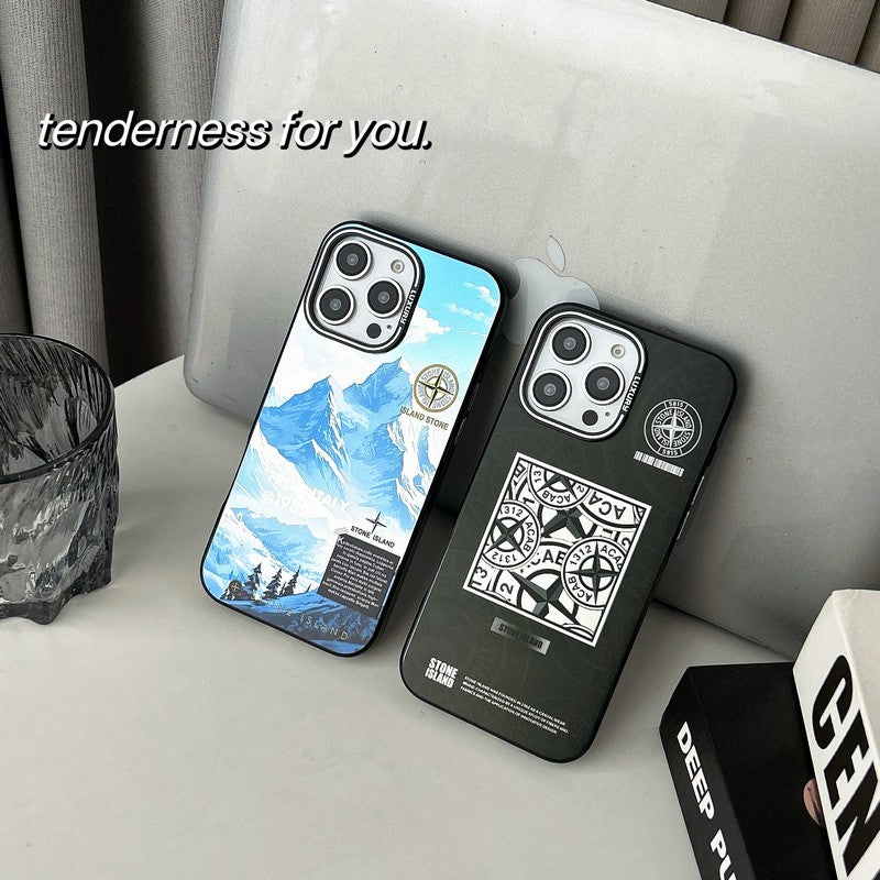 Stone Black & Blue iPhone Case mysite