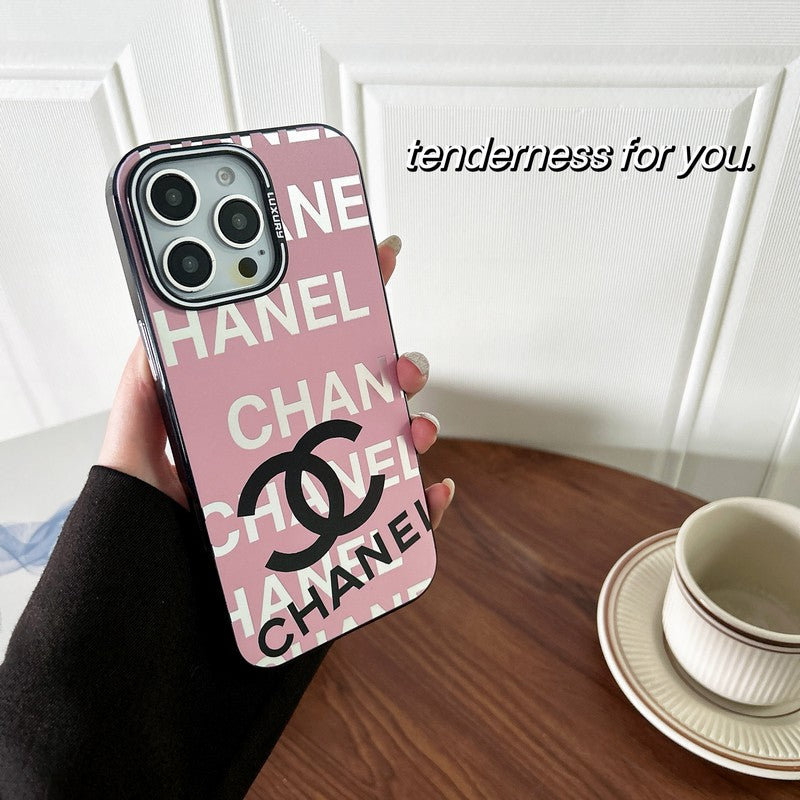 CC Pink & Black iPhone Case mysite