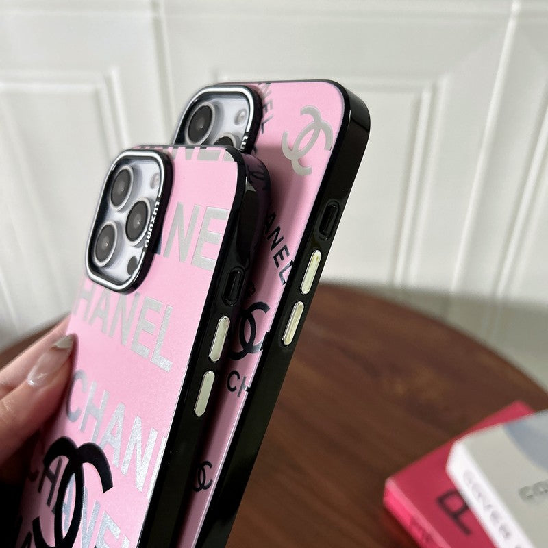 CC Pink & Black iPhone Case mysite