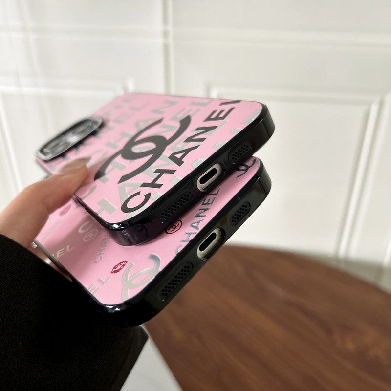 CC Pink & Black iPhone Case mysite