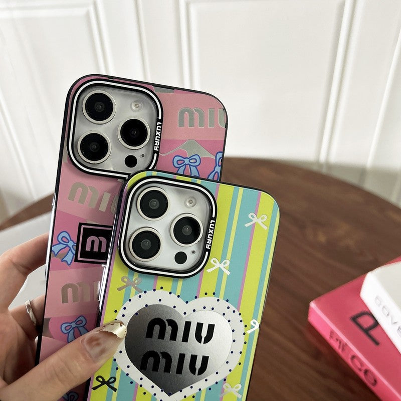 Miu Pink & Green iPhone Case mysite
