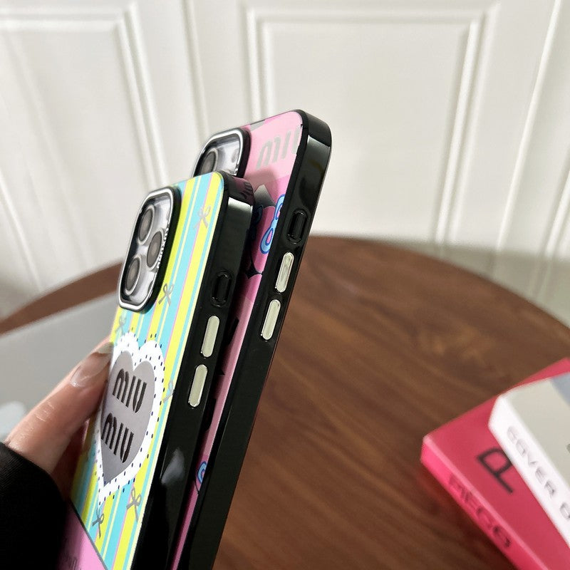 Miu Pink & Green iPhone Case mysite