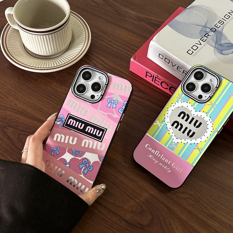 Miu Pink & Green iPhone Case mysite
