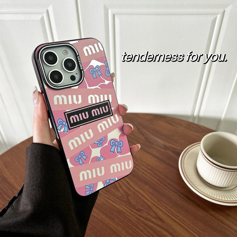 Miu Pink & Green iPhone Case mysite