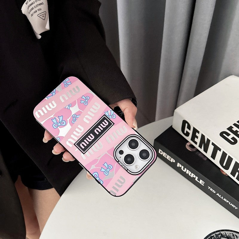 Miu Pink & Green iPhone Case mysite