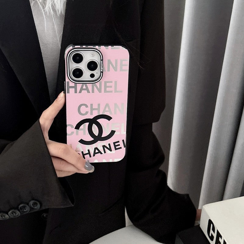 CC Pink & Black iPhone Case mysite