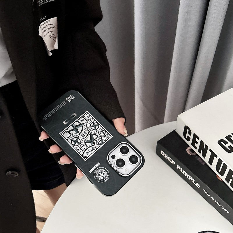 Stone Black & Blue iPhone Case mysite