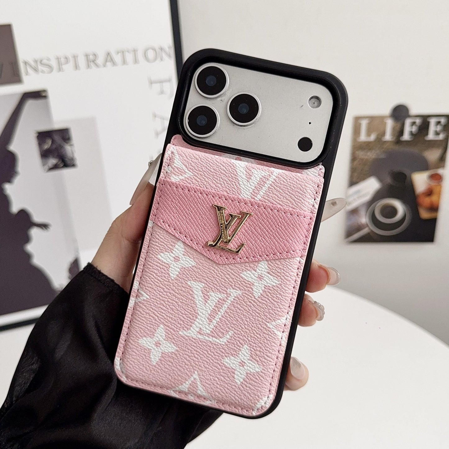 Louis V Card Holder Case For iPhone 17/ 16/ 15/ 14s mysite