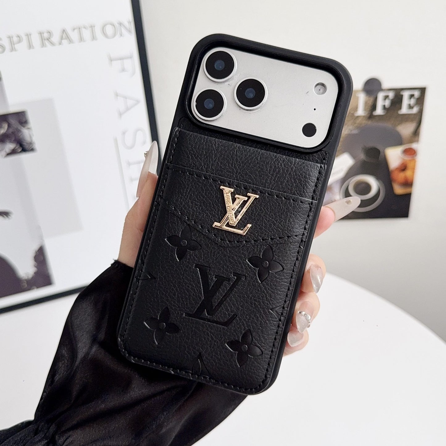 Louis V Card Holder Case For iPhone 17/ 16/ 15/ 14s mysite