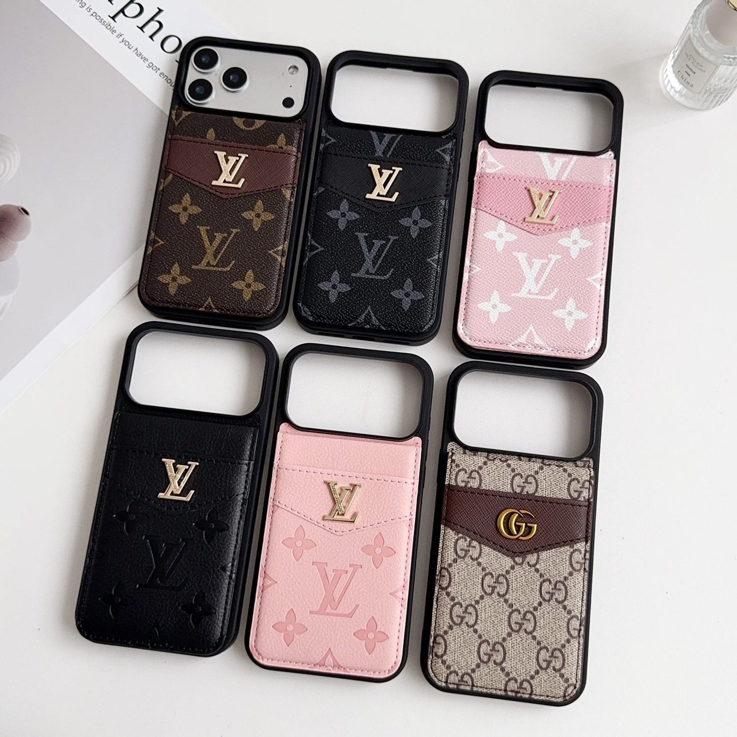 Louis V Card Holder Case For iPhone 17/ 16/ 15/ 14s mysite