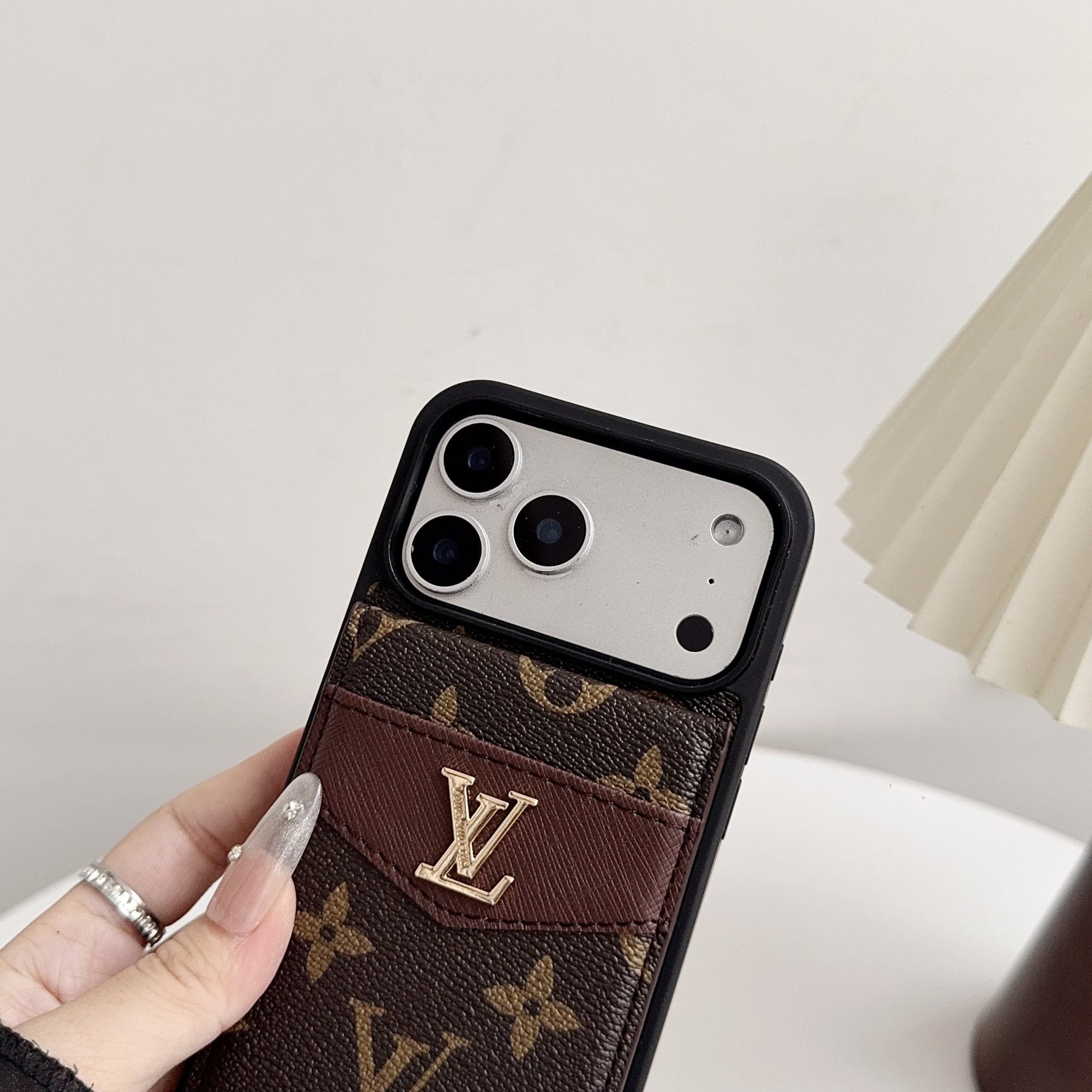 Louis V Card Holder Case For iPhone 17/ 16/ 15/ 14s mysite