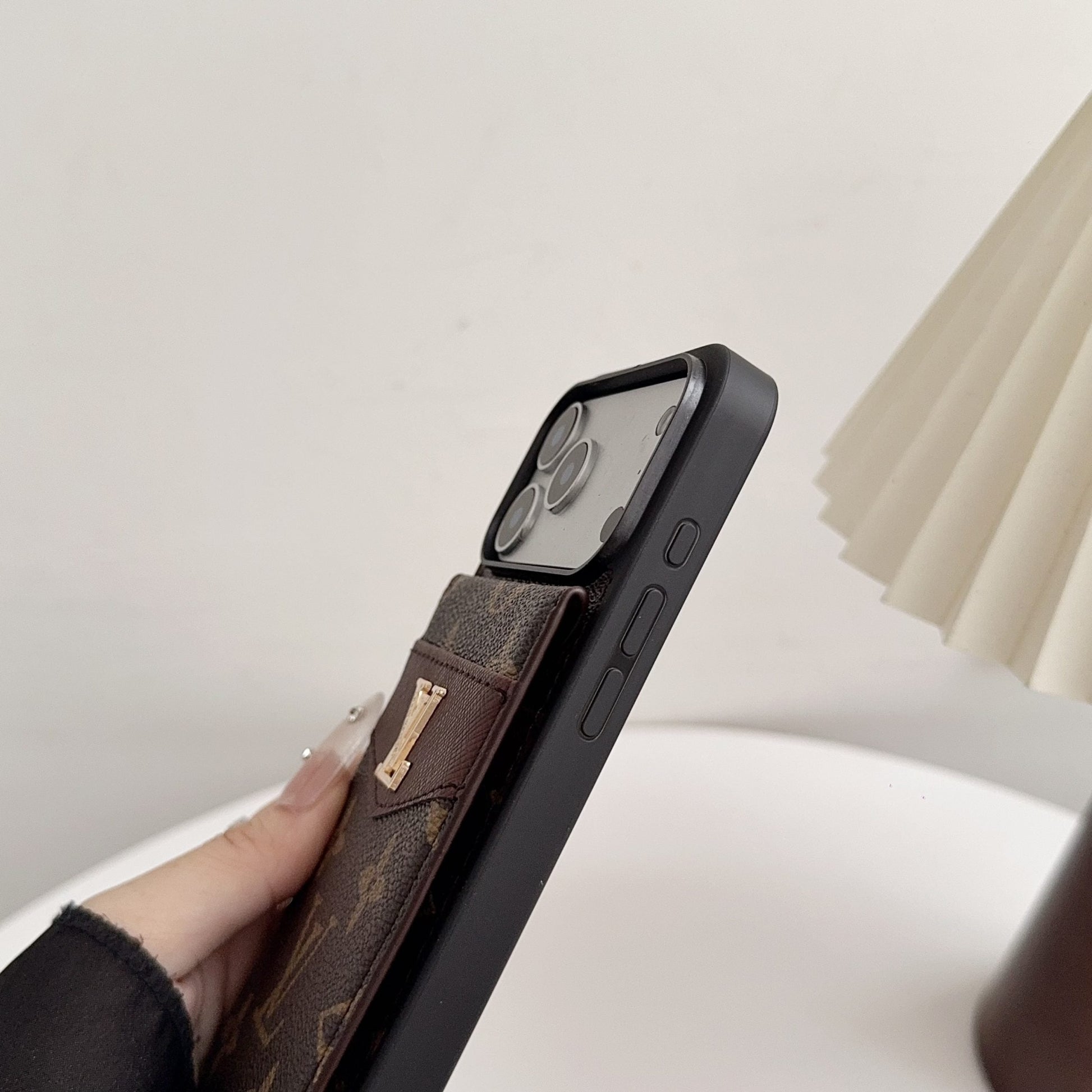 Louis V Card Holder Case For iPhone 17/ 16/ 15/ 14s mysite