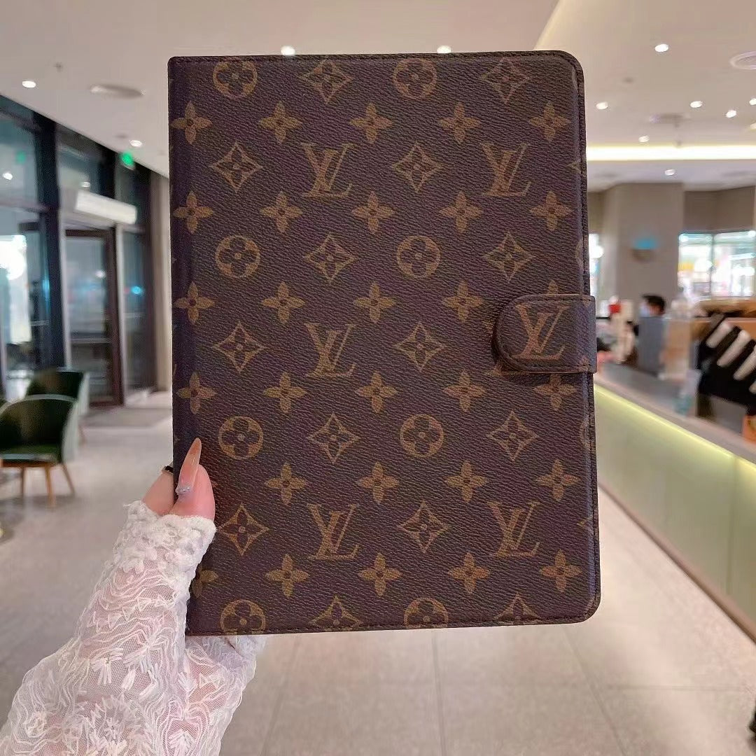 Luxury Canvas Monogram Leather Fresh Summer Theme Pattern Apple iPad case mysite