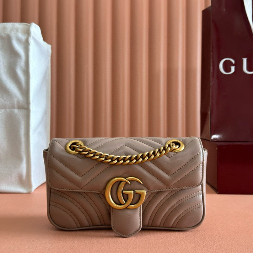 GC Marmont Matelassé Bag Nude Leather mysite