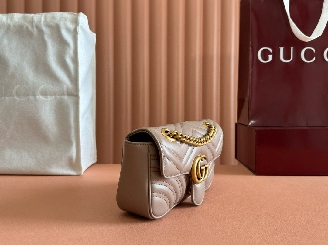 GC Marmont Matelassé Bag Nude Leather mysite