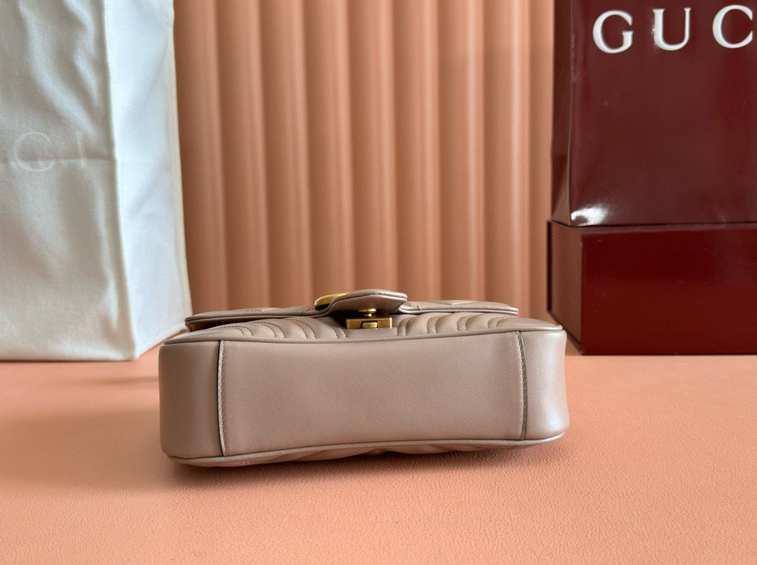 GC Marmont Matelassé Bag Nude Leather mysite